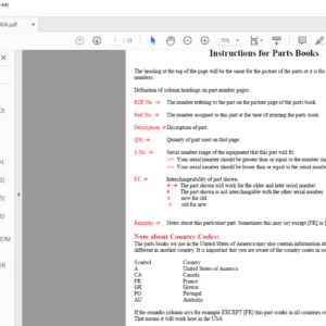 Kubota BF300-A Parts Manual- PDF DOWNLOAD