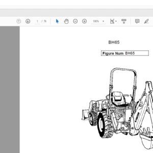 Kubota BH65 PARTS MANUAL  -PDF DOWNLOAD