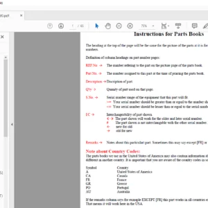 Kubota BH90  Parts Manual - PDF DOWNLOAD