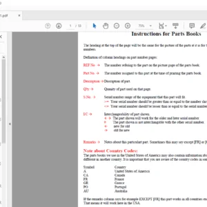 Kubota BT 751  Backhoe PARTS MANUAL - PDF DOWNLOAD