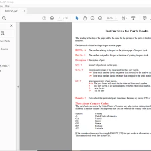 Kubota BX2751 Sub Frame Parts Manual - PDF DOWNLOAD