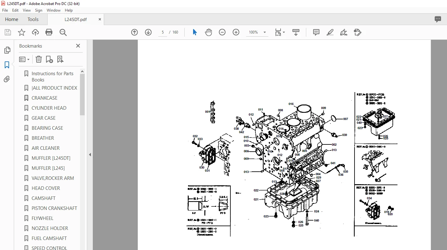 Kubota L245DT PARTS MANUAL - PDF DOWNLOAD - Image 2