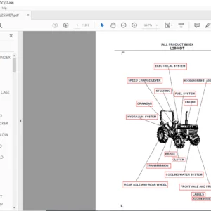 Kubota L2550DT PARTS MANUAL - PDF DOWNLOAD