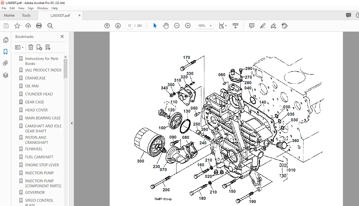 Kubota L2600DT PARTS MANUAL - PDF DOWNLOAD - Image 2