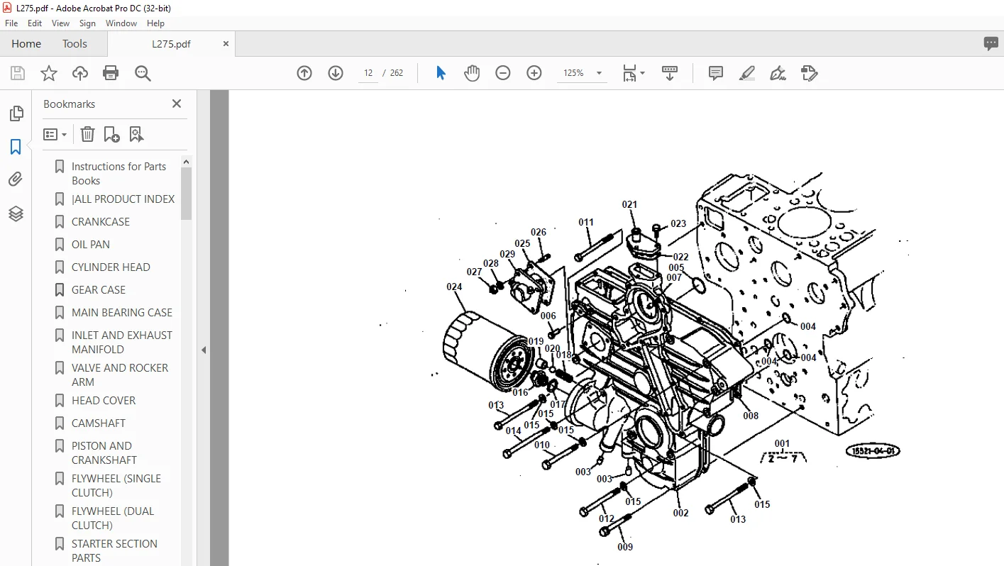 Kubota L275 PARTS MANUAL- PDF DOWNLOAD - Image 3