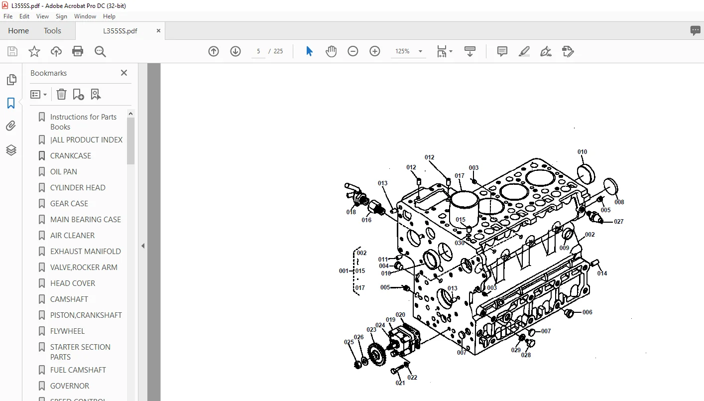 Kubota L355SS PARTS MANUAL - PDF DOWNLOAD - Image 3