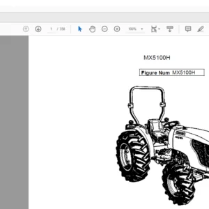 Kubota MX5100H PARTS MANUAL - PDF DOWNLOAD
