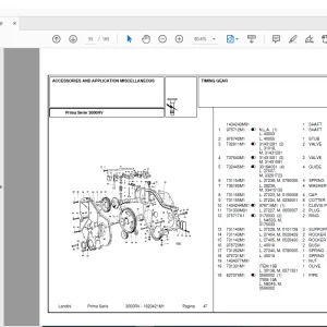 Landini 3000RV Accessories Parts Manual - PDF DOWNLOAD