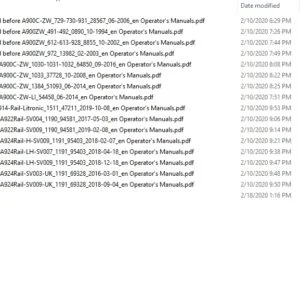 Liebherr Heavy Equipment Full Models Updated 05.2020 Operator's Manuals PDF - Complete Set