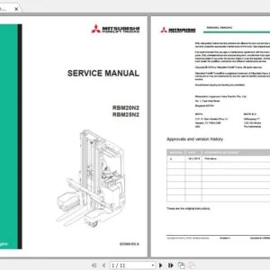 Mitsubishi Forklift Full Models Service Manuals PDF [03.2020] - Complete Set
