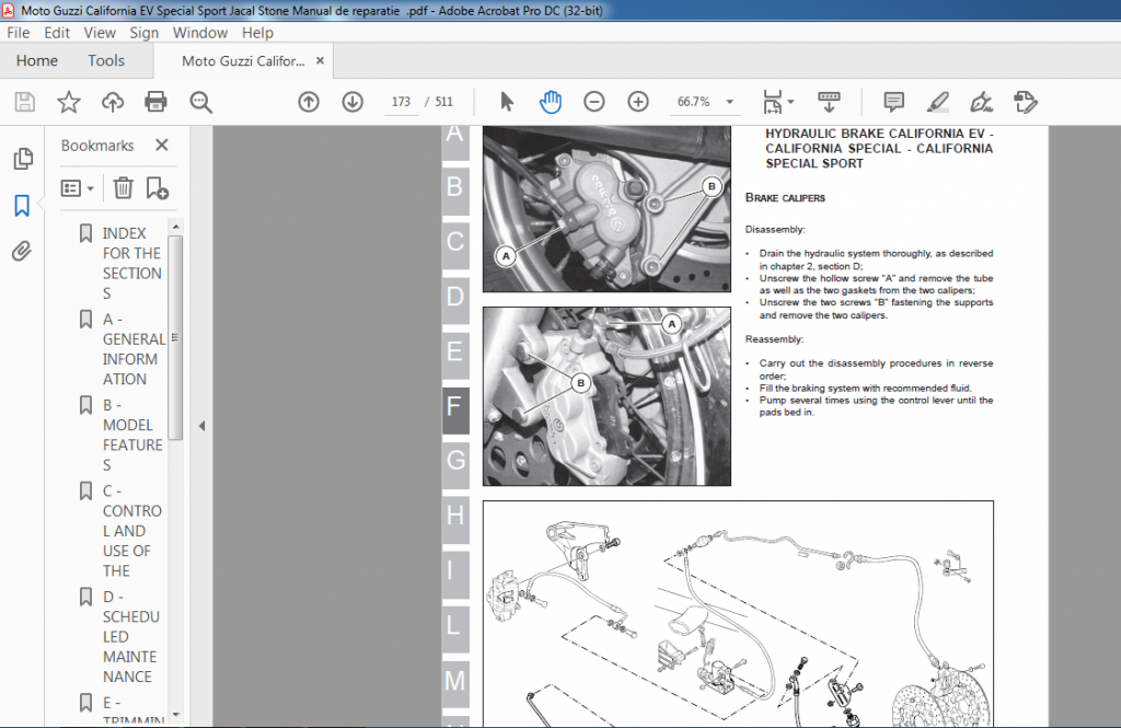 Moto Guzzi California EV Special Sport Jacal Stone Workshop Manual ...