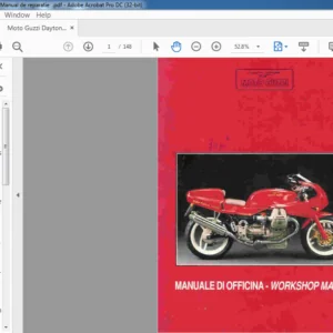 Moto Guzzi Daytona 1000 Workshop Manual - PDF DOWNLOAD