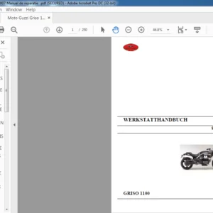 Moto Guzzi Griso 1100 Werkstatthandbuch - PDF DOWNLOAD (German)