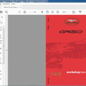 Moto Guzzi Griso V1100 Workshop Service Manual - PDF DOWNLOAD