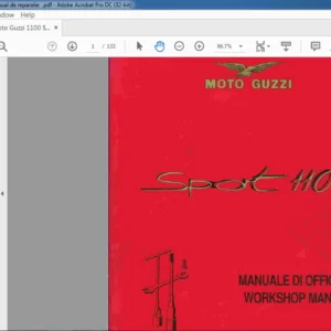 Moto Guzzi Sport 1100 Workshop Manual - PDF DOWNLOAD