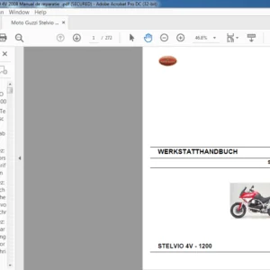 Moto Guzzi Stelvio 4V-1200 Werkstatthandbuch - PDF DOWNLOAD (German)
