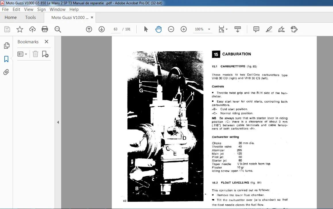 Moto Guzzi V1000 G5 850 Le Mans II Workshop Manual - PDF DOWNLOAD - Image 3