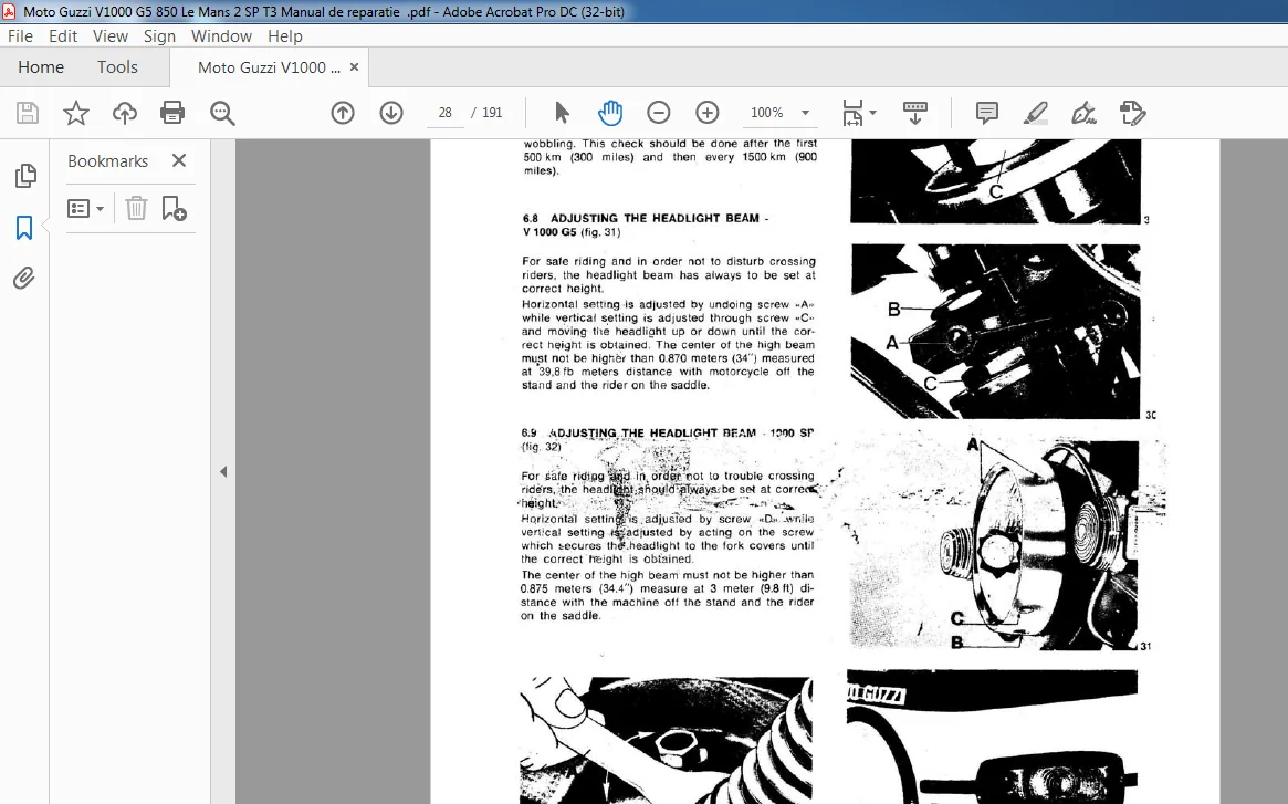 Moto Guzzi V1000 G5 850 Le Mans II Workshop Manual - PDF DOWNLOAD - Image 2