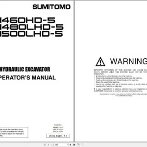Sumitomo Hydraulic Excavator 4.16GB PDF Operators, Service and Part Manual - Complete Set