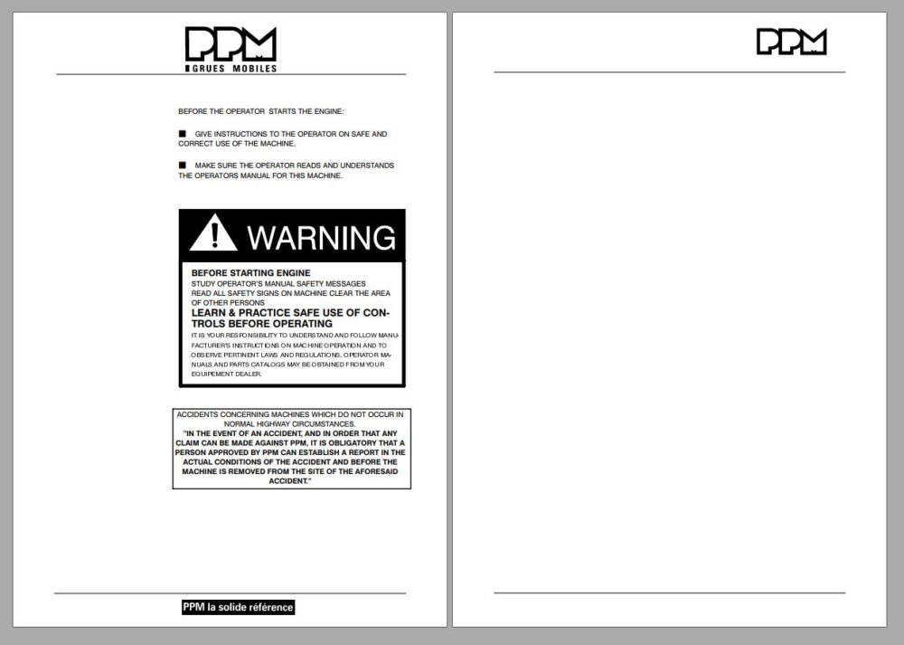 Terex PPM Crane Full Collection Manuals PDF Complete Set 1.18 GB ...