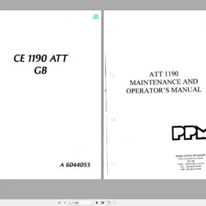 Terex PPM Crane Full Collection Manuals PDF Complete Set 1.18 GB - DOWNLOAD