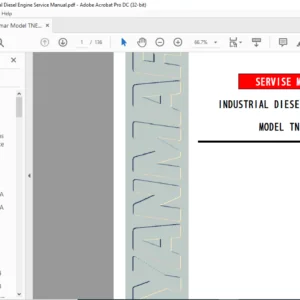 Yanmar Model TNE Series Industrial Diesel Engine Service Manual - PDF DOWNLOAD