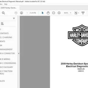 2009 Harley-Davidson Sportster Electrical Diagnostic Manual - PDF DOWNLOAD