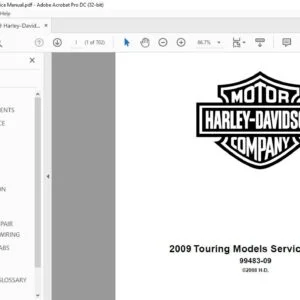 2009 Harley-Davidson Touring Service Manual - PDF DOWNLOAD