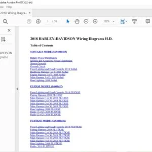 2018 Harley-Davidson Wiring Diagram Manual - PDF DOWNLOAD