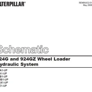 Cat 924G &  924GZ Wheel Loader Hydraulic System Schematic Manual - PDF DOWNLOAD