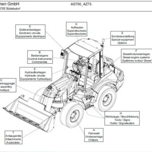Ahlmann AS700 AZ75 Loader Parts Manual - PDF DOWNLOAD