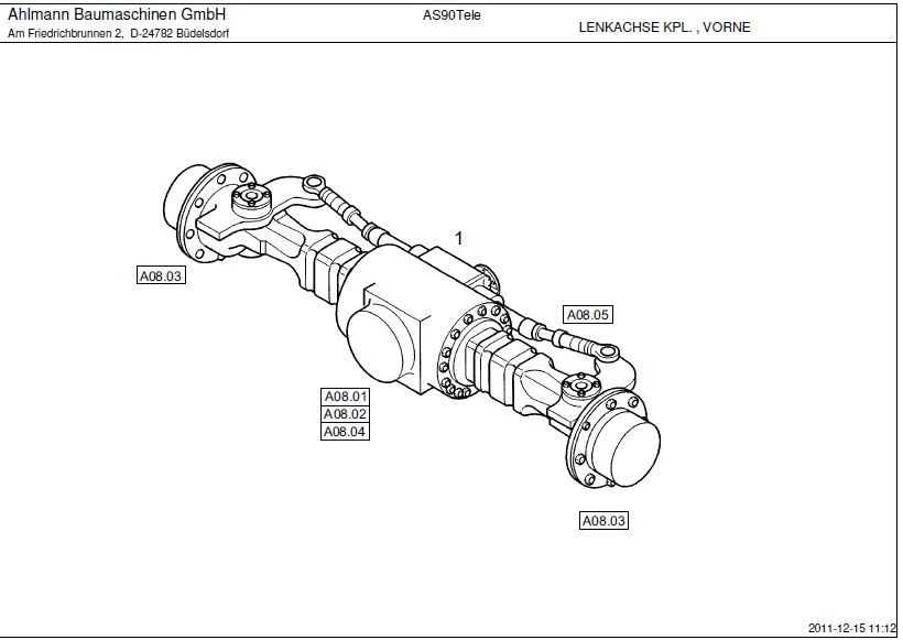 Ahlmann AS90Tele Loader Parts Manual - PDF DOWNLOAD - Image 4