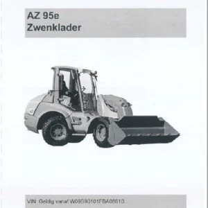Ahlmann AZ 95e Zwenklader Originele bedieningshandleiding - PDF DOWNLOAD (Dutch)