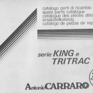 Antonio Carraro serie King Tritrac Parts Catalogue Manual - PDF DOWNLOAD
