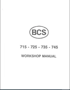 BCS 715 725 735 745 Workshop Manual - PDF DOWNLOAD