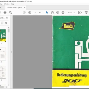 Bautz 200c Bedienungsanleitung - PDF DOWNLOAD