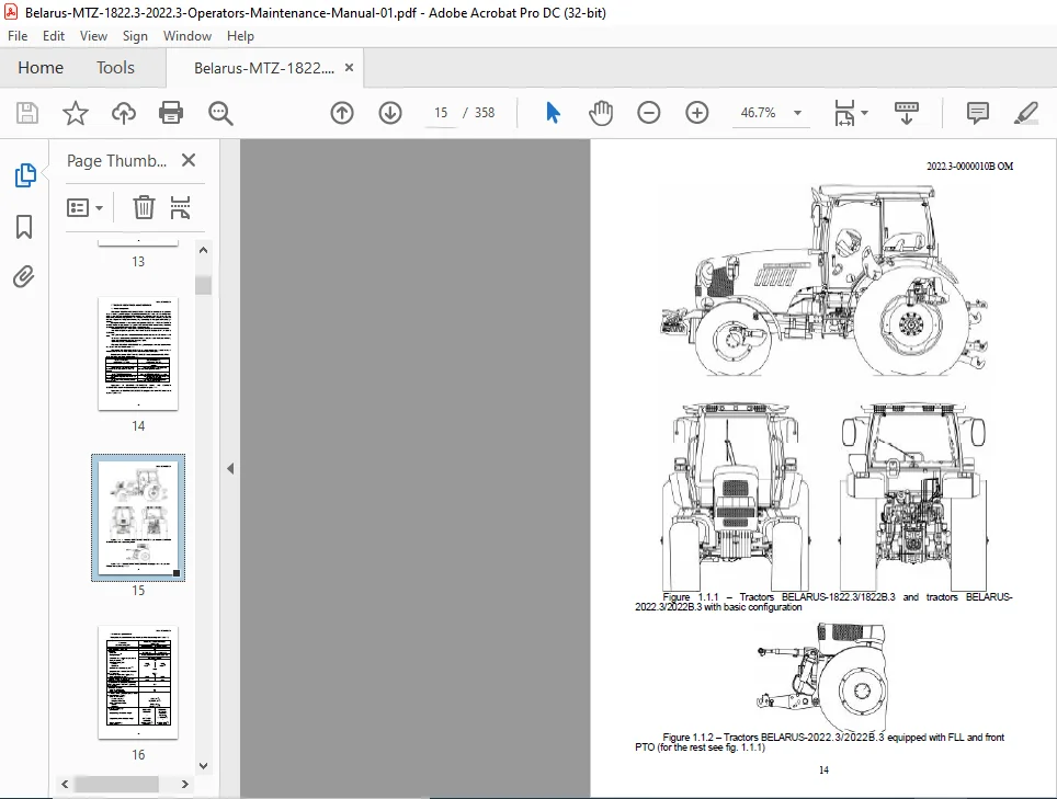 Belarus 1822.3 1822B.3 2022.3 2022B.3 Operator's Manual - PDF DOWNLOAD - Image 2