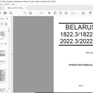 Belarus 1822.3 1822B.3 2022.3 2022B.3 Operator's Manual - PDF DOWNLOAD