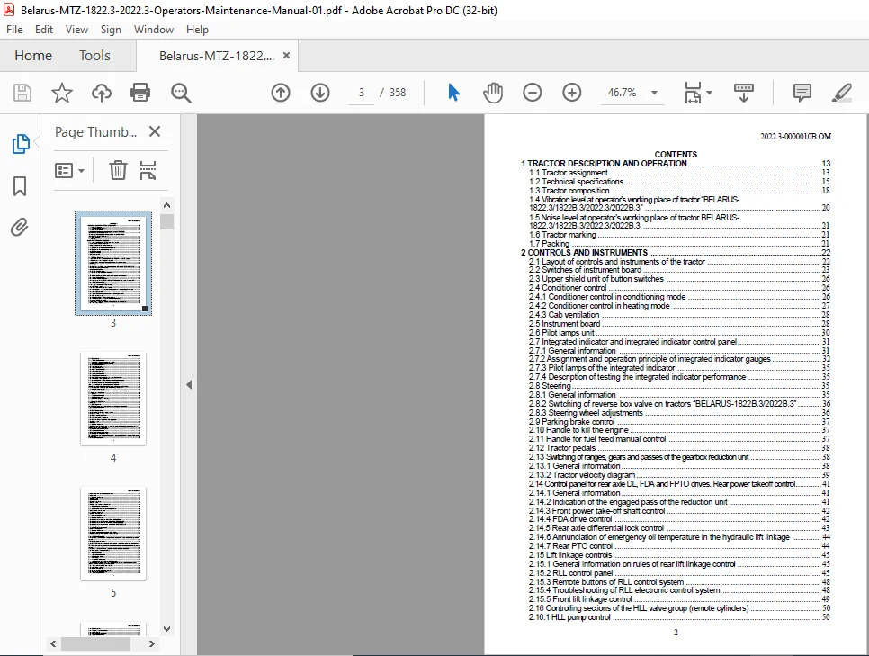 Belarus 1822.3 1822B.3 2022.3 2022B.3 Operator's Manual - PDF DOWNLOAD - Image 4