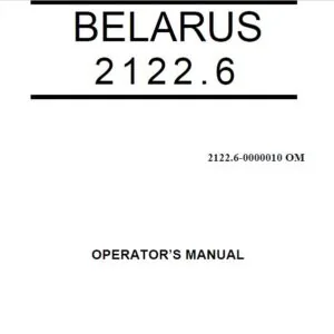 Belarus 2122.6 Tractor Operator's Manual - PDF DOWNLOAD