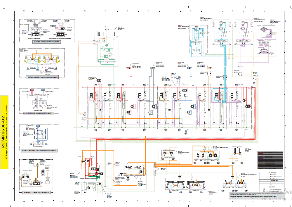 Cat C C Cr Mini Excavator Hydraulic System Schematic Manual