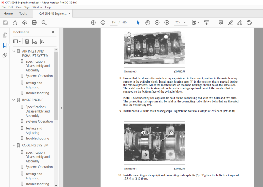 CAT 3054E Engine Manual - PDF DOWNLOAD - HeyDownloads - Manual Downloads