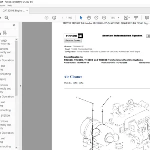 CAT 3054E Engine Manual - PDF DOWNLOAD