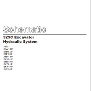 CAT 325C Excavators Hydraulic System Schematic Manual - PDF DOWNLOAD