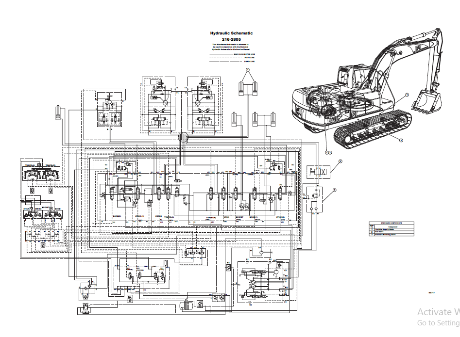 CAT 330C Excavators Hydraulic System (Attachment)Hydraulic Variable ...