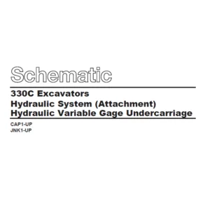 CAT 330C Excavators Hydraulic System (Attachment)Hydraulic Variable Gage Undercarriage Schematic Manual