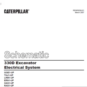 CAT 330D Excavators Electrical System Schematic Manual - PDF DOWNLOAD