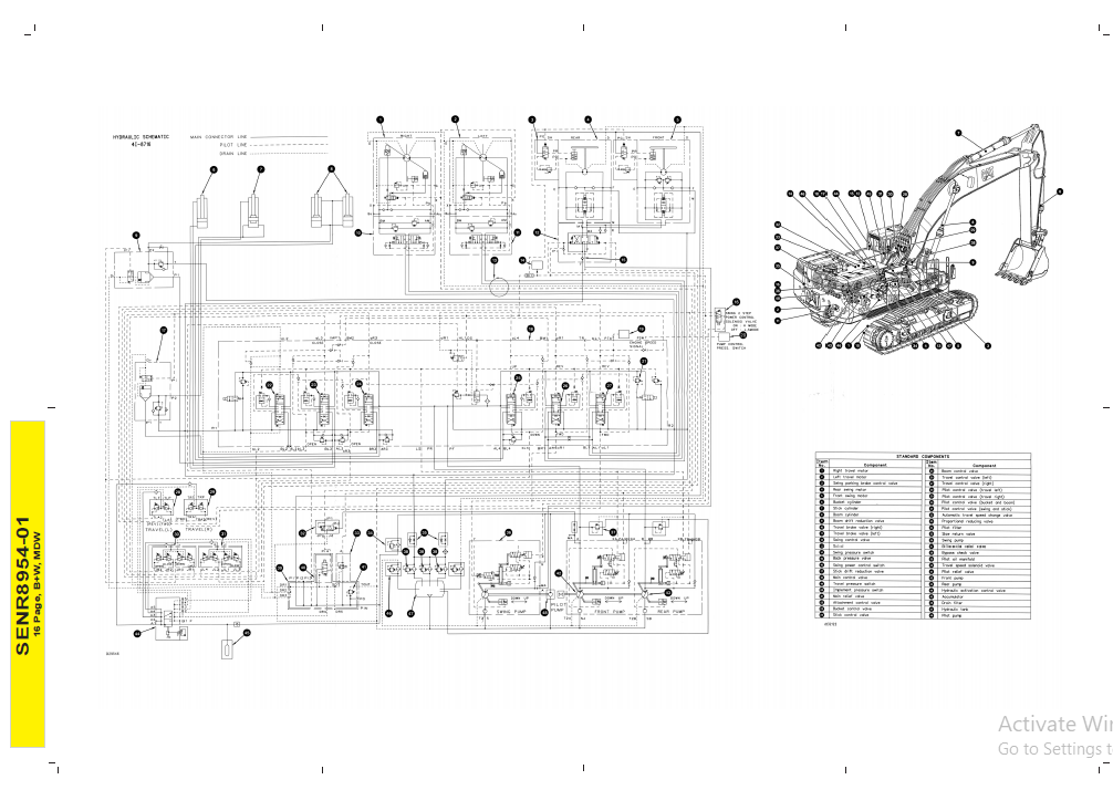 CAT 375 & 375L Excavators Hydraulic System Schematic Manual - PDF ...