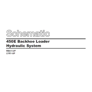 CAT 450E Backhoe Loader Electrical + Hydraulic System Schematic Manual - PDF DOWNLOAD