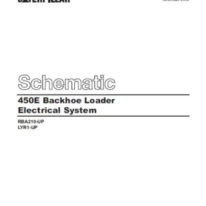 CAT 450E Backhoe Loader Electrical System Schematic Manual - PDF DOWNLOAD